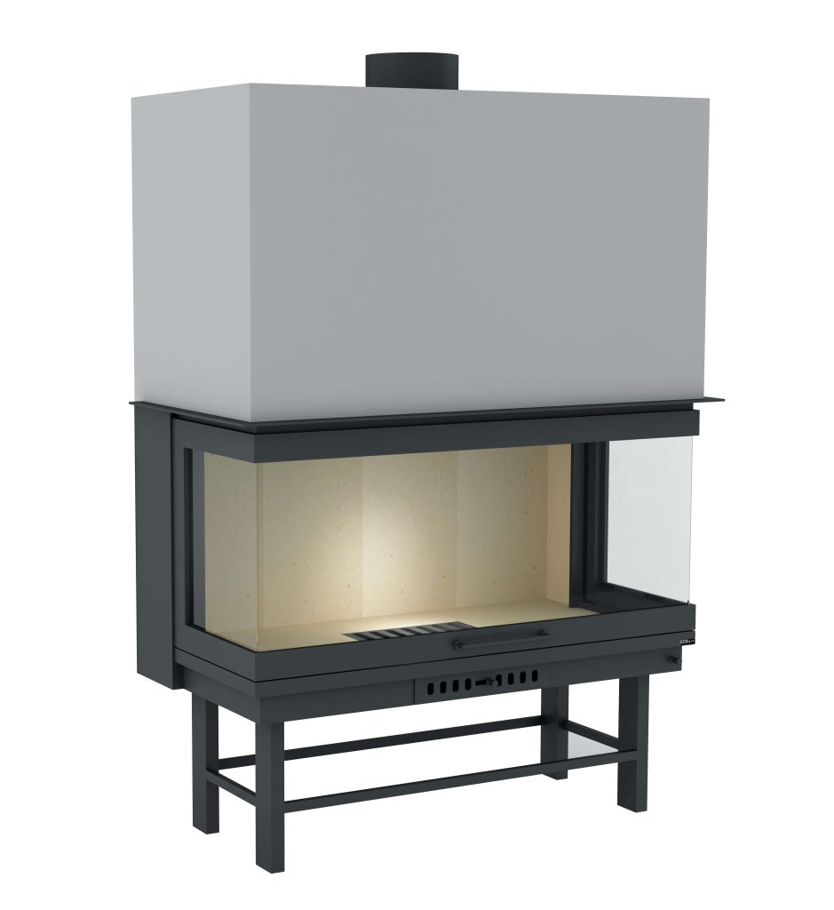 ARTEMİS 105 Tuğlalı 3 Açık Yerli üretim asansörlü şömine haznesi