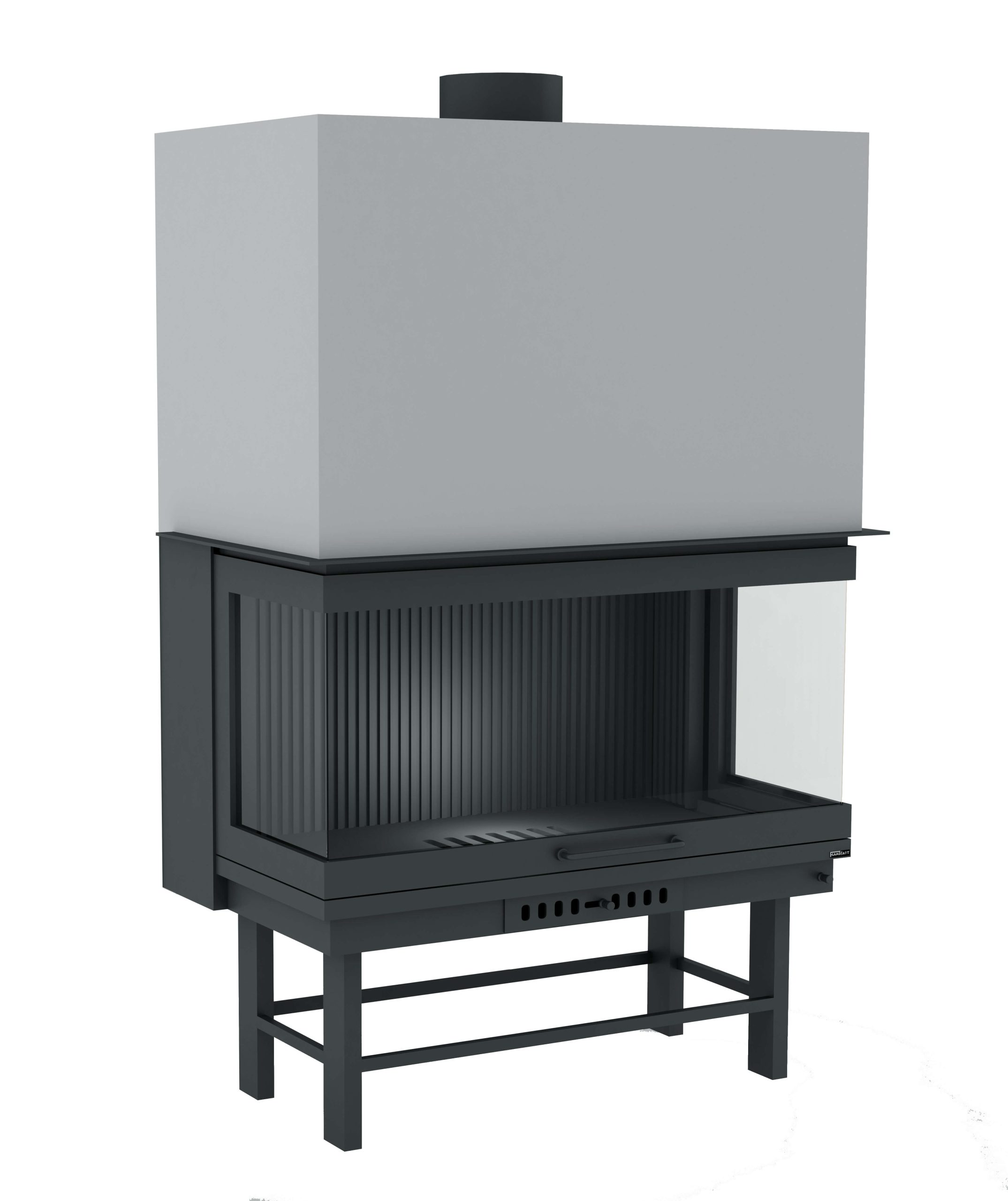 ARTEMİS95 3 Açık Yerli üretim asansörlü şömine haznesi