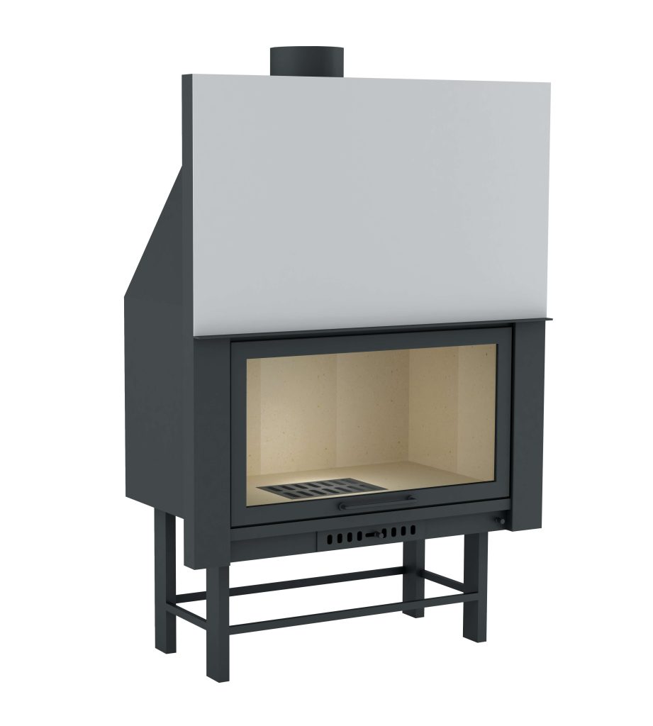 RODOS 105 Tuğlalı Yerli üretim asansörlü şömine haznesi