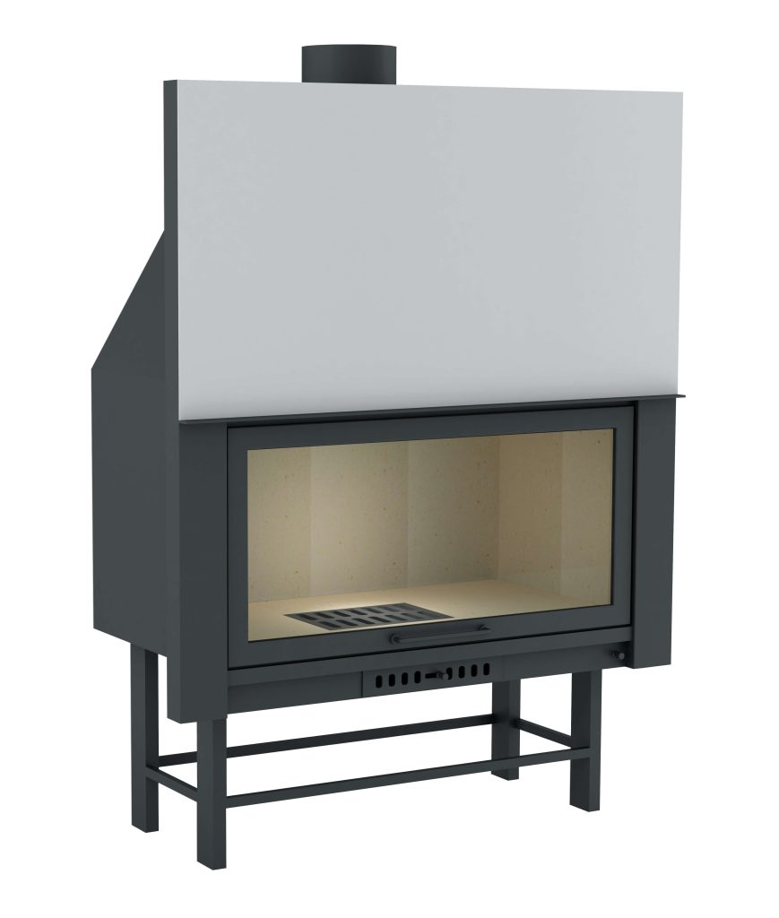 RODOS 115 Tuğlalı Yerli üretim asansörlü şömine haznesi