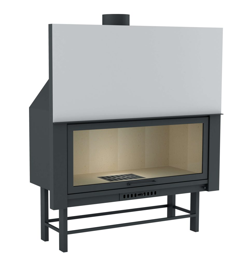 RODOS 135 Tuğlalı Yerli üretim asansörlü şömine haznesi