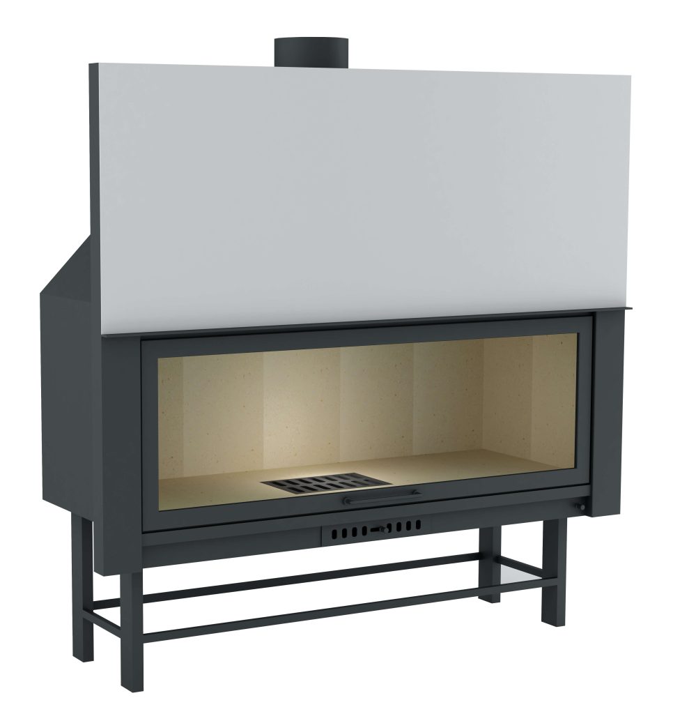 RODOS 155 Tuğlalı Yerli üretim asansörlü şömine haznesi