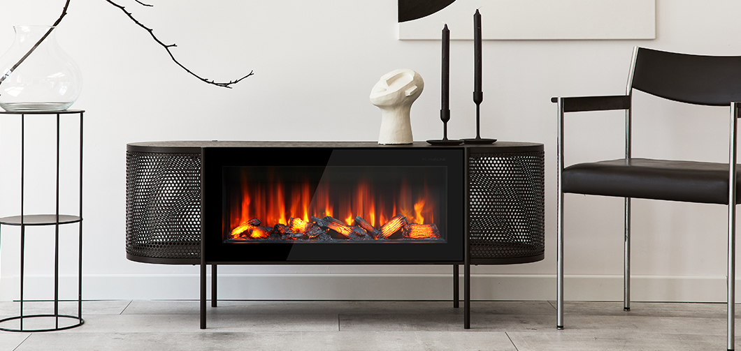 Elektrikli şömine modeli dekor