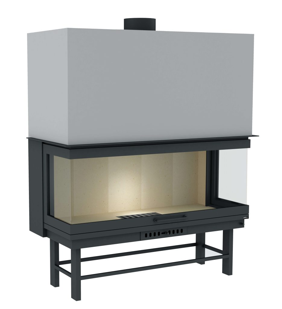 ARTEMİS 125 3 Açık Tuğlalı Yerli üretim asansörlü şömine haznesi